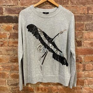 H&M embellished sweater M